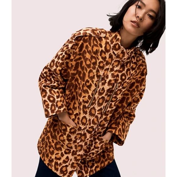 kate spade Jackets & Blazers - Kate spade animal print pantry jacket